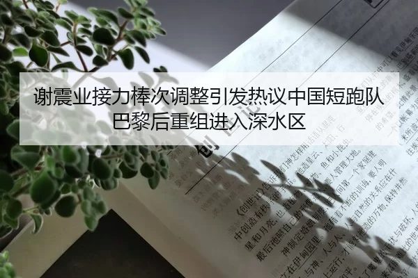 谢震业接力棒次调整引发热议中国短跑队巴黎后重组进入深水区